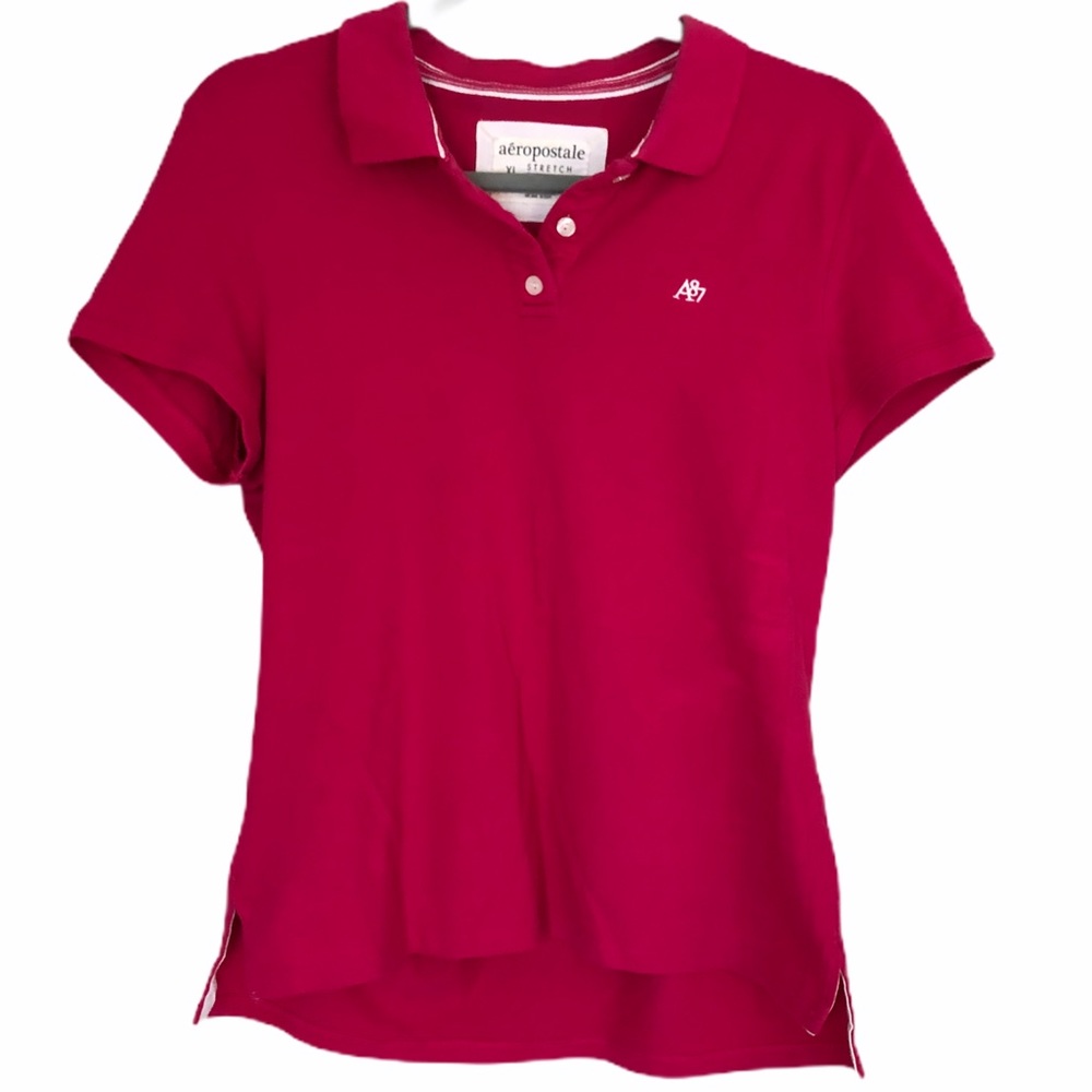 Pink Aéropostale Collar Tee